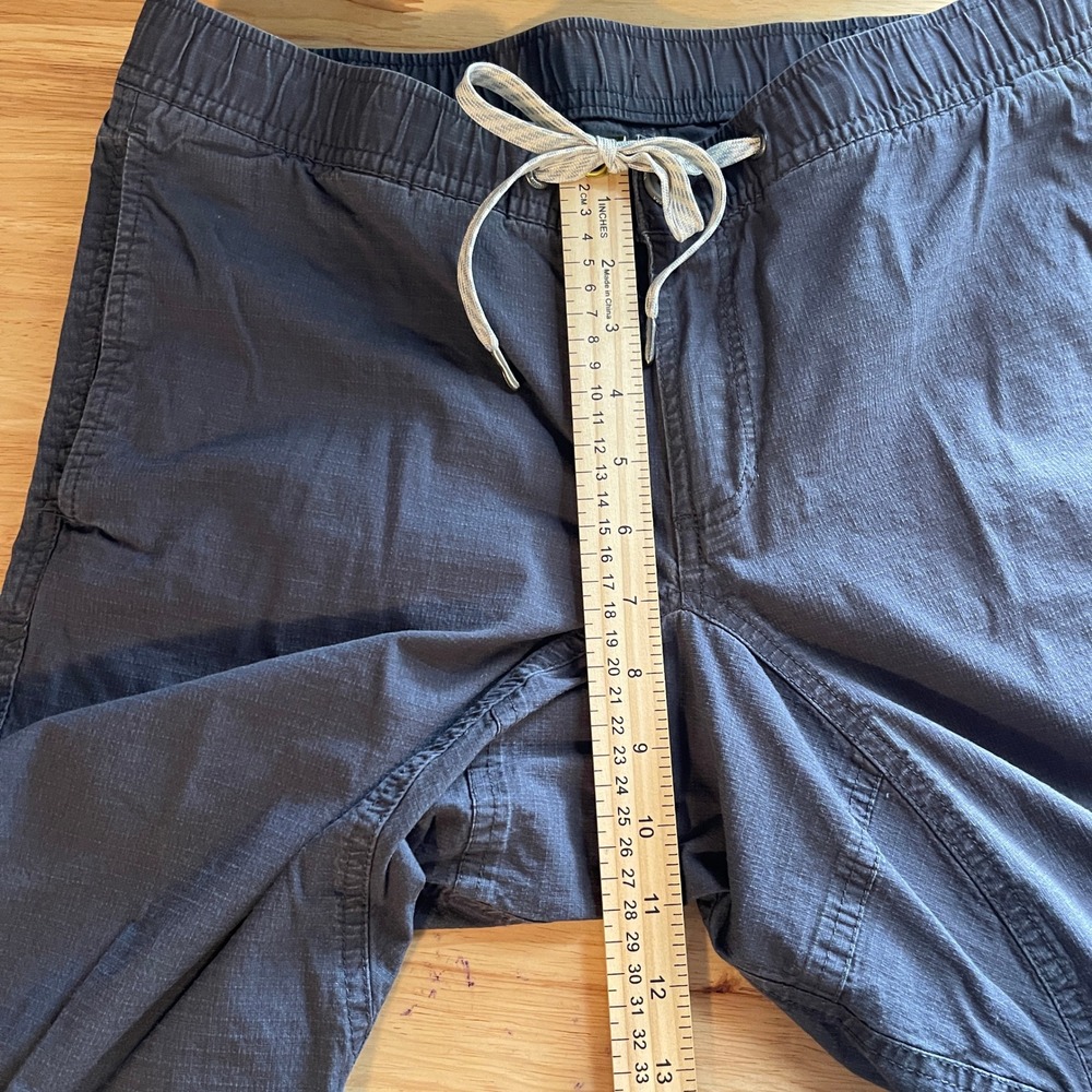 Vuori Charcoal Ripstop Cotton Pants Modern Slim Fit Drawstring Mens M *Read - Picture 9 of 12